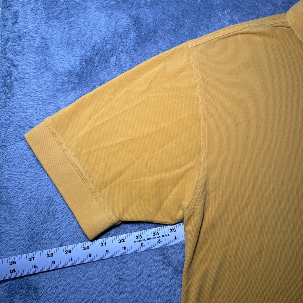 West Virginia University Men's XL Cutter & Buck Short Sleeve Yellow Polo Shirt - Picture 11 of 16